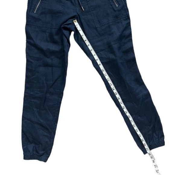 Athleta Cabo Linen Joggers Navy Size 0 - Picture 5 of 11